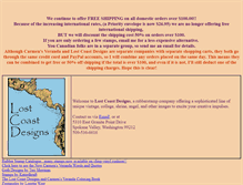 Tablet Screenshot of lost-coast-designs.com